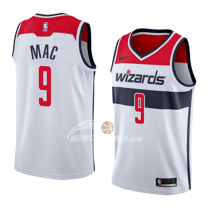 Maglia Washington Wizards Sheldon Mac Association 2018 Bianco